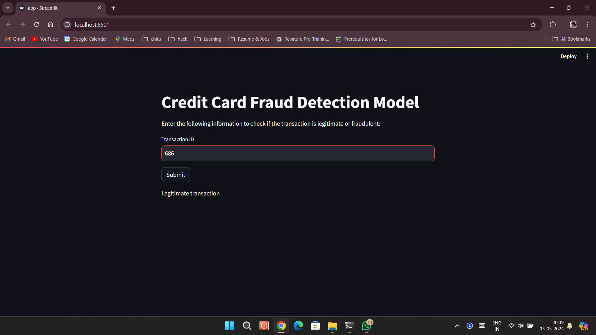 Model Prediction